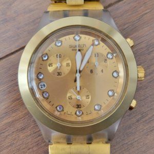 Swatch Irony Diaphane Chronograph - Gold